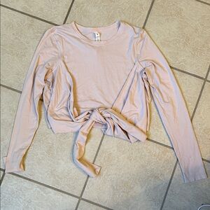 Lulu lemon LS front tie shirt.